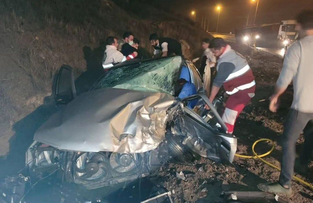 تصادف مرگبار در جاده نیر _ سراب