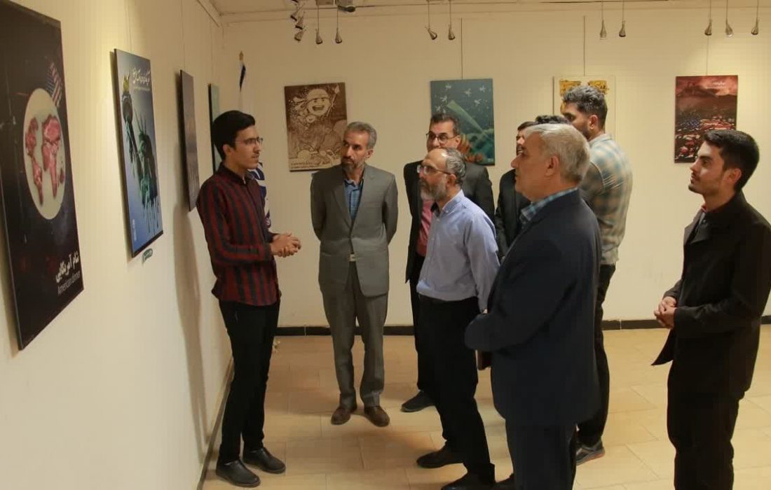 آثار هنرمندان اردبیلی در نمایشگاه ملی «افول ابرهه» به نمایش گذاشته شد