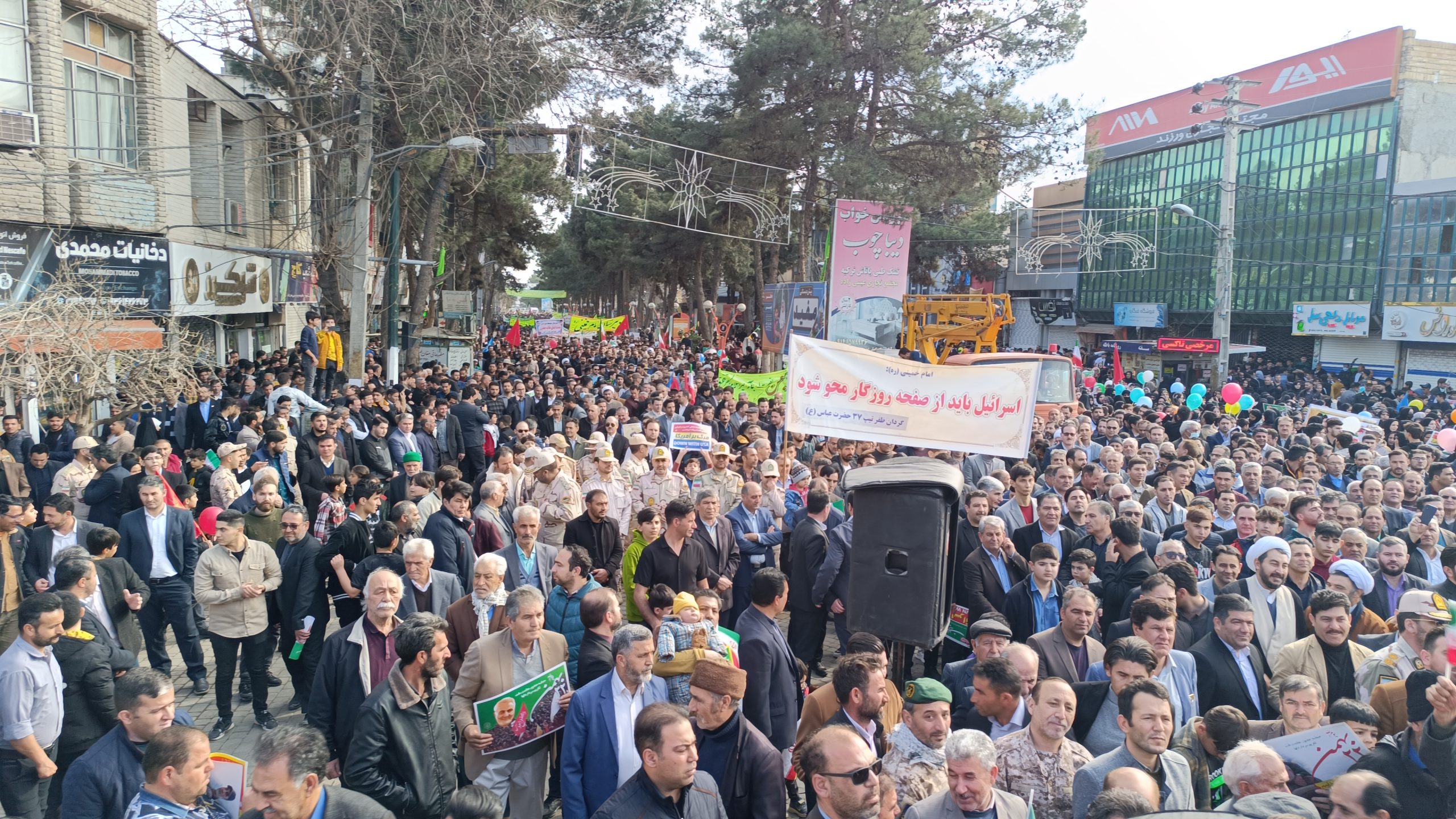 حماسه پرشکوه مردم پارس آباد در راهپیمایی ۲۲ بهمن