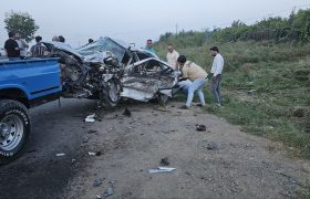 یک فوتی و ۴ مصدوم در برخورد سمند و پژو در جاده پارس آباد به اصلاندوز