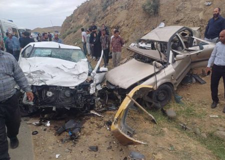 ۴فوتی در برخورد وحشتناک دوخودرو در جاده پارس آباد _ مشگین شهر