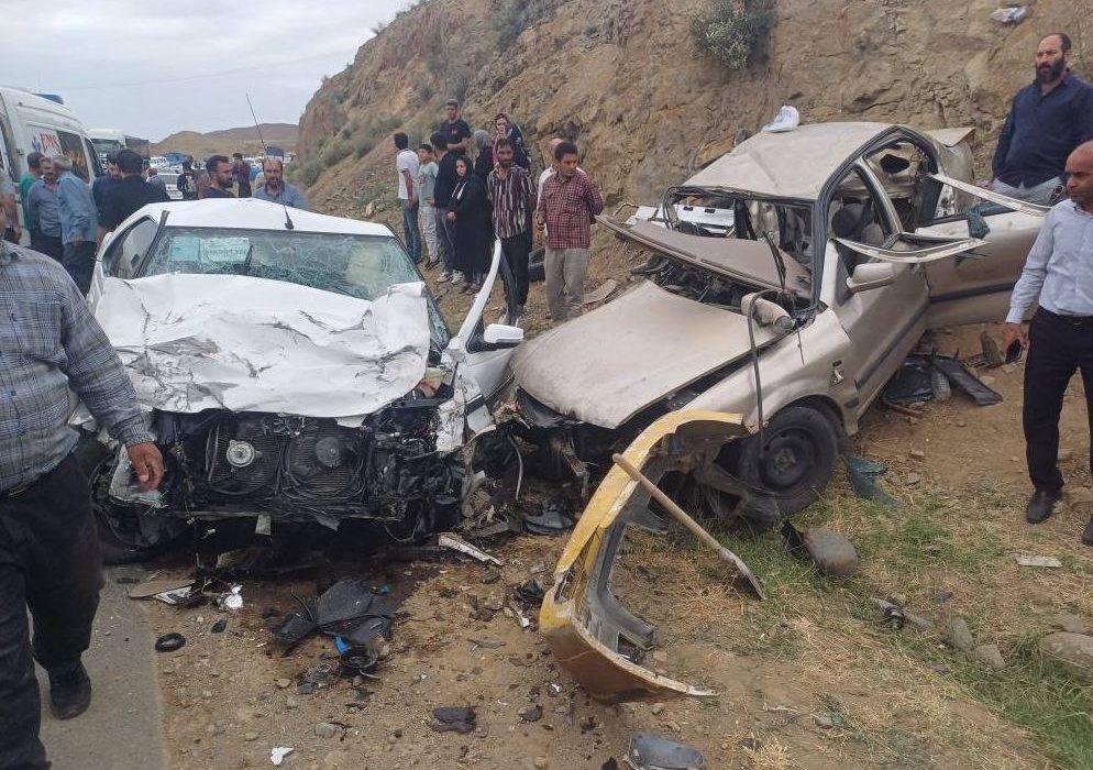 ۴فوتی در برخورد وحشتناک دوخودرو در جاده پارس آباد _ مشگین شهر