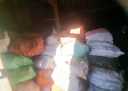 کشف ۷ تن چوب جنگلی قاچاق در نمین