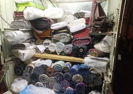 توقيف محموله پارچه هاي خارجي قاچاق در محور خلخال-سرچم