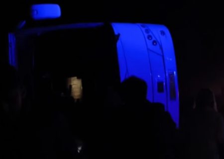 واژگونی اتوبوس در جاده سرچم اردبیل؛ ۲۳ نفر مصدوم شدند
